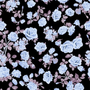 4 way stretched polyester spandex flower fabric print 300477- Works swimwear, bikini, dancewear,  DIY, clothes, Price sold by yard