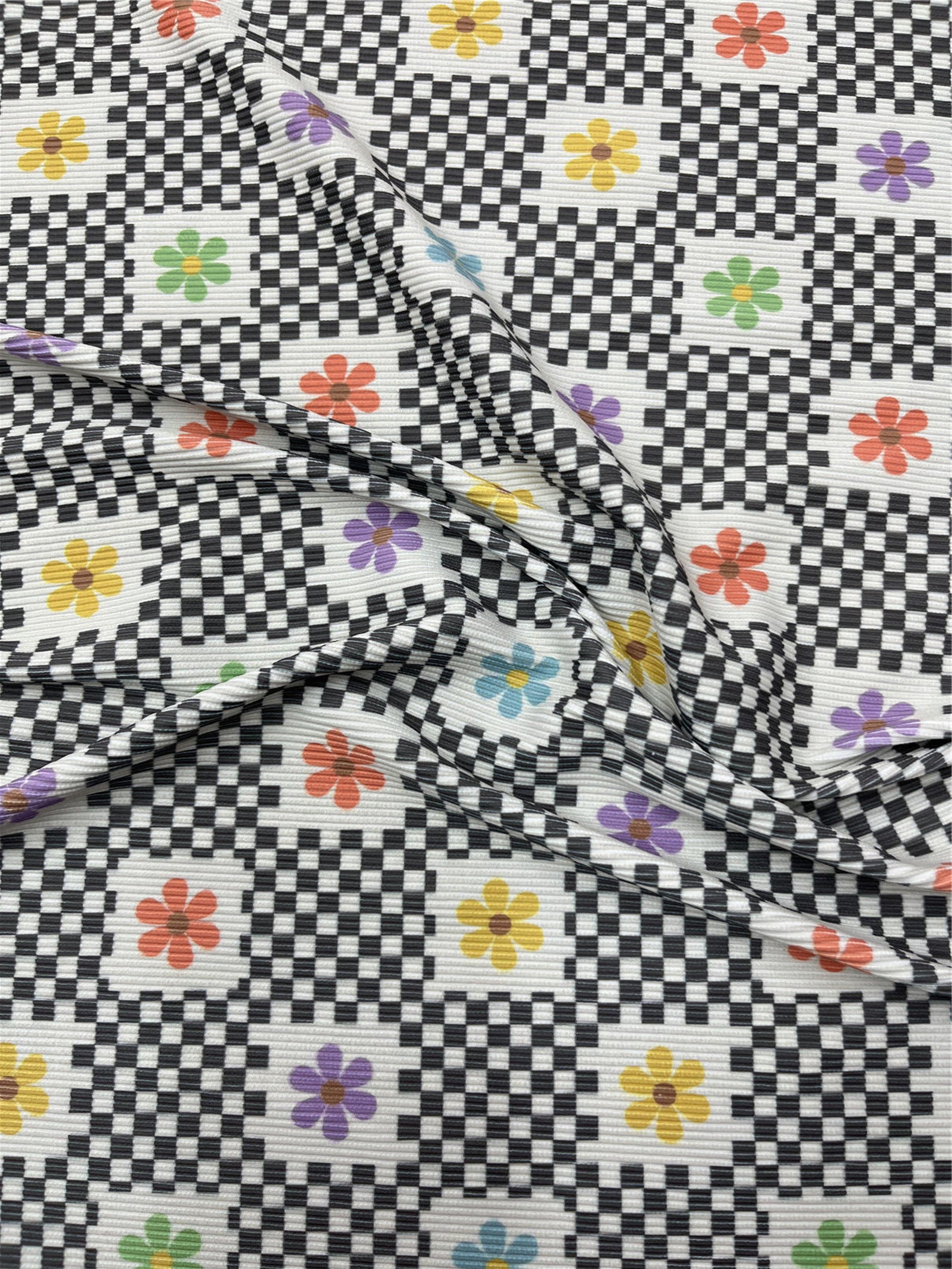 Width 125cm 4 Stretch Way Thicker Ribbed Fabric 91polyester 9spandex