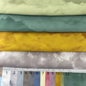 12 solid Nylon Spandex gradient print 4 stretch way with 230GSM Weight suit for swimwear, activewear, bikini, leggings Price sold by yard
