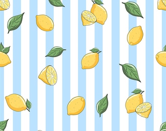 4 way stretched polyester spandex lemon fabric print 200261- Works swimwear, bikini, DIY Support Custom print - Price sold by yard