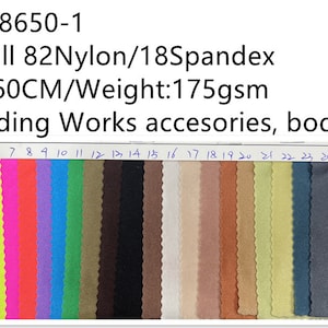 4 highly stretch way semi-dull weft knitting Nylon Spandex soft handing, work for swimwear, dancewear, leotard, yogawear Price sold by yard