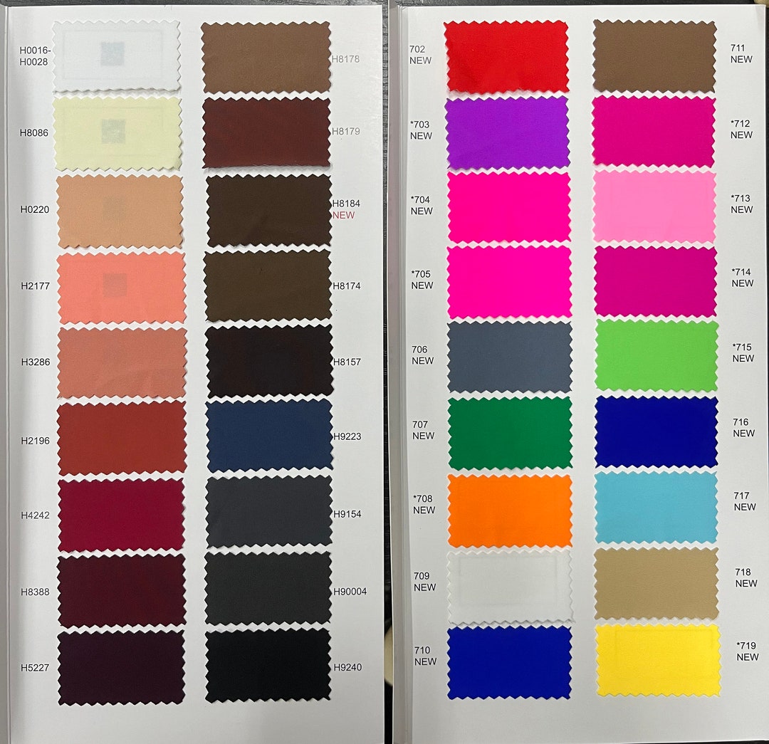 2024 Newest 154 Solid Colors (the 71-154 Colors ) 4 Stretch Way 80 ...