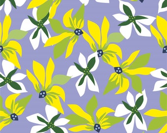4 way stretched polyester spandex floral fabric print -600227- Works swimwear, bikini, Support to Custom fabric print - Price sold by yard