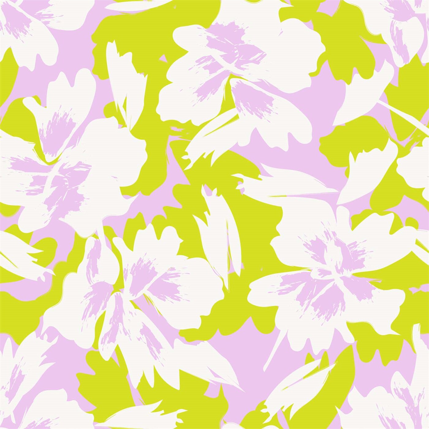 4 way stretched polyester spandex fabric colorful flower print-600152-Works swimwear, bikini, Support to Custom print - Price sold by yard