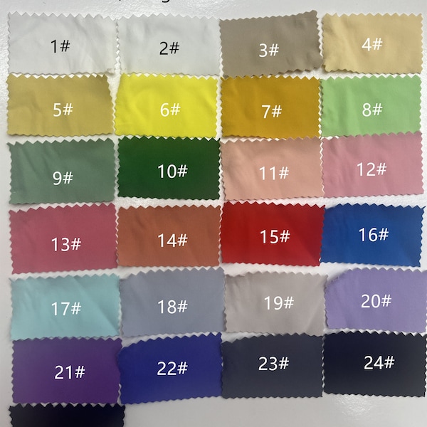 JSD# 25 Solid Colors 4 stretch way Nylon spandex soft handing 160 gsm weight works for bodywear, yogawear, leggings, Price sold by yard