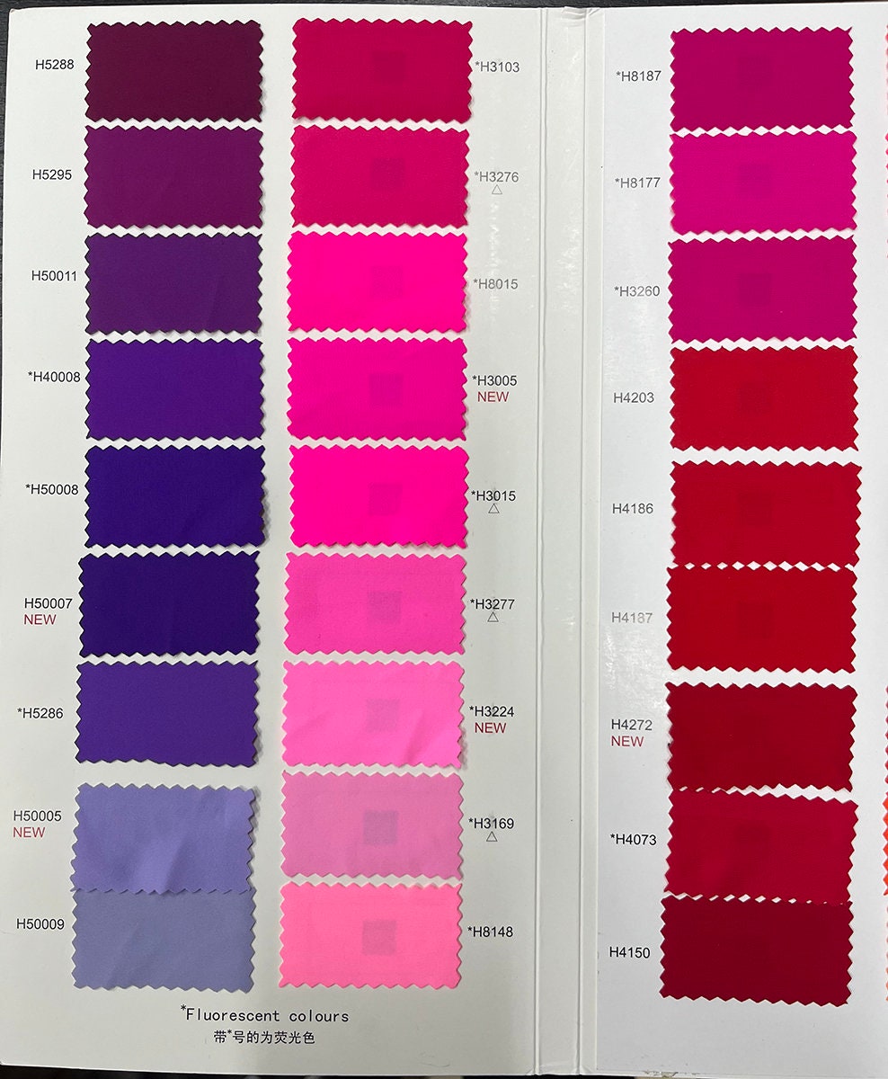 2025 Newest 180 Solid Colors (The 1-70 colors ) 4 stretch way 80 Nylon 20 Spandex ideas for swimwear, bikini, dancewear, DIY Price sold yard