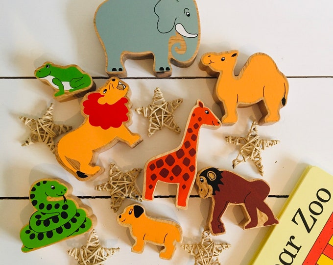 Dear Zoo Story Sack Story Book Set Childrens Book Wooden Toys Etsy