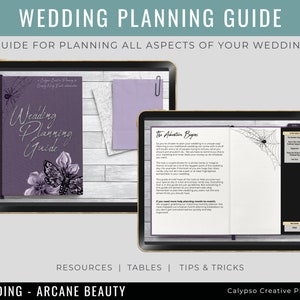Arcane Beauty Wedding Planning Guide / Digital Planner / Wedding Planning / Event Planner / Nontraditional Wedding Planning