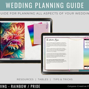 Rainbow Pride Wedding Planning Guide / Digital Planner / Wedding Planning / Event Planner / Nontraditional Wedding Planning