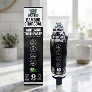 Bamboo Charcoal Whitening Toothpaste: Natural Mint Flavor (4oz/120ml)