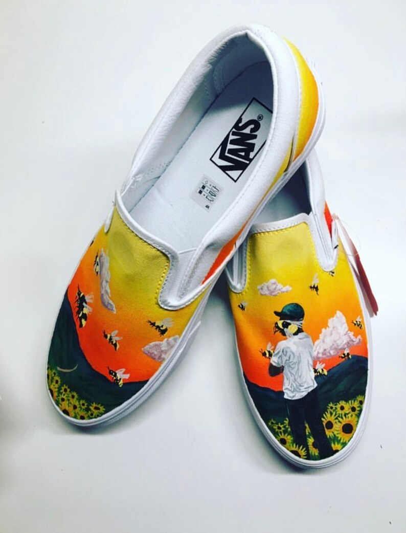 flower painted vans