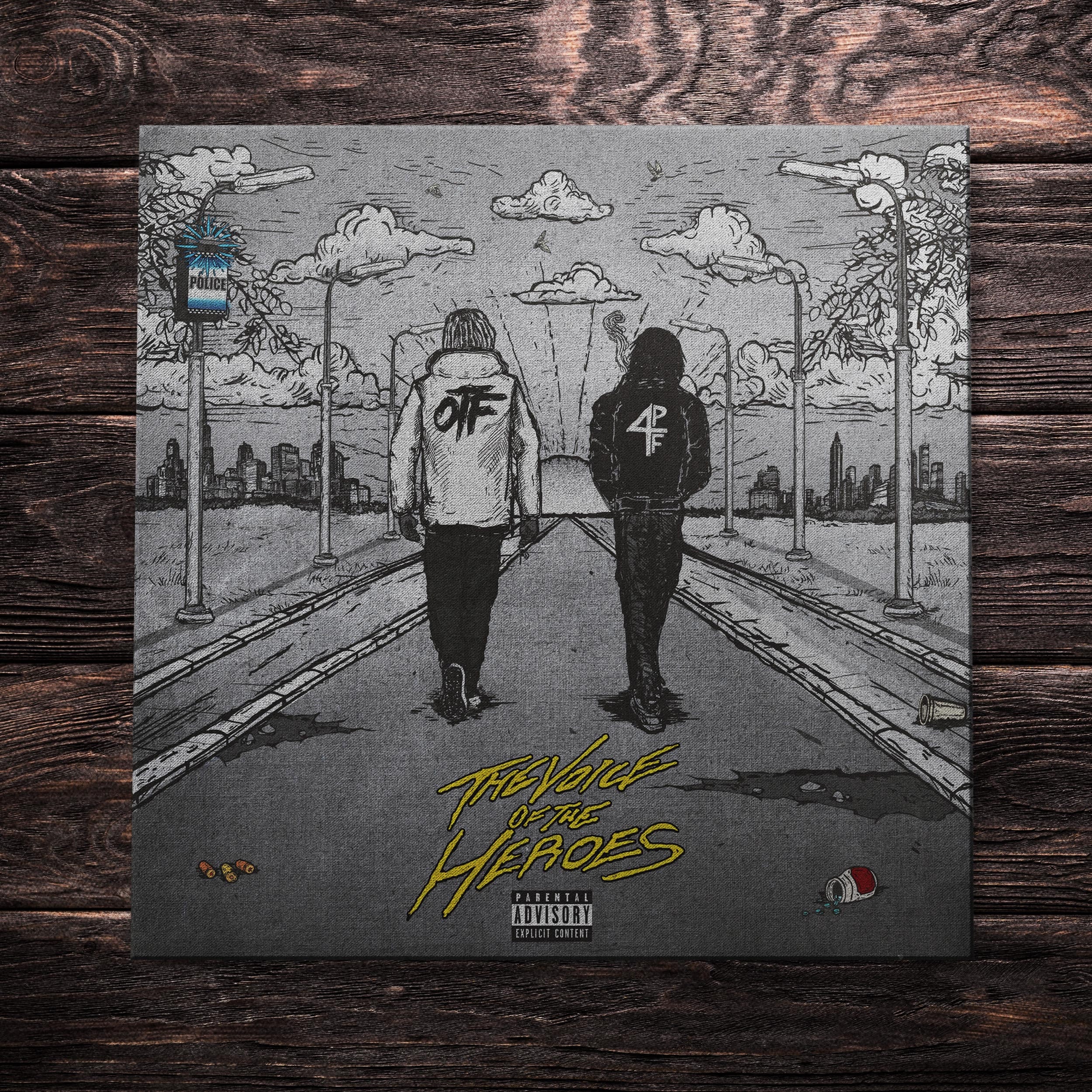 Lil Baby & Lil DurkVoice of the Heroes album Cover CANVAS Etsy