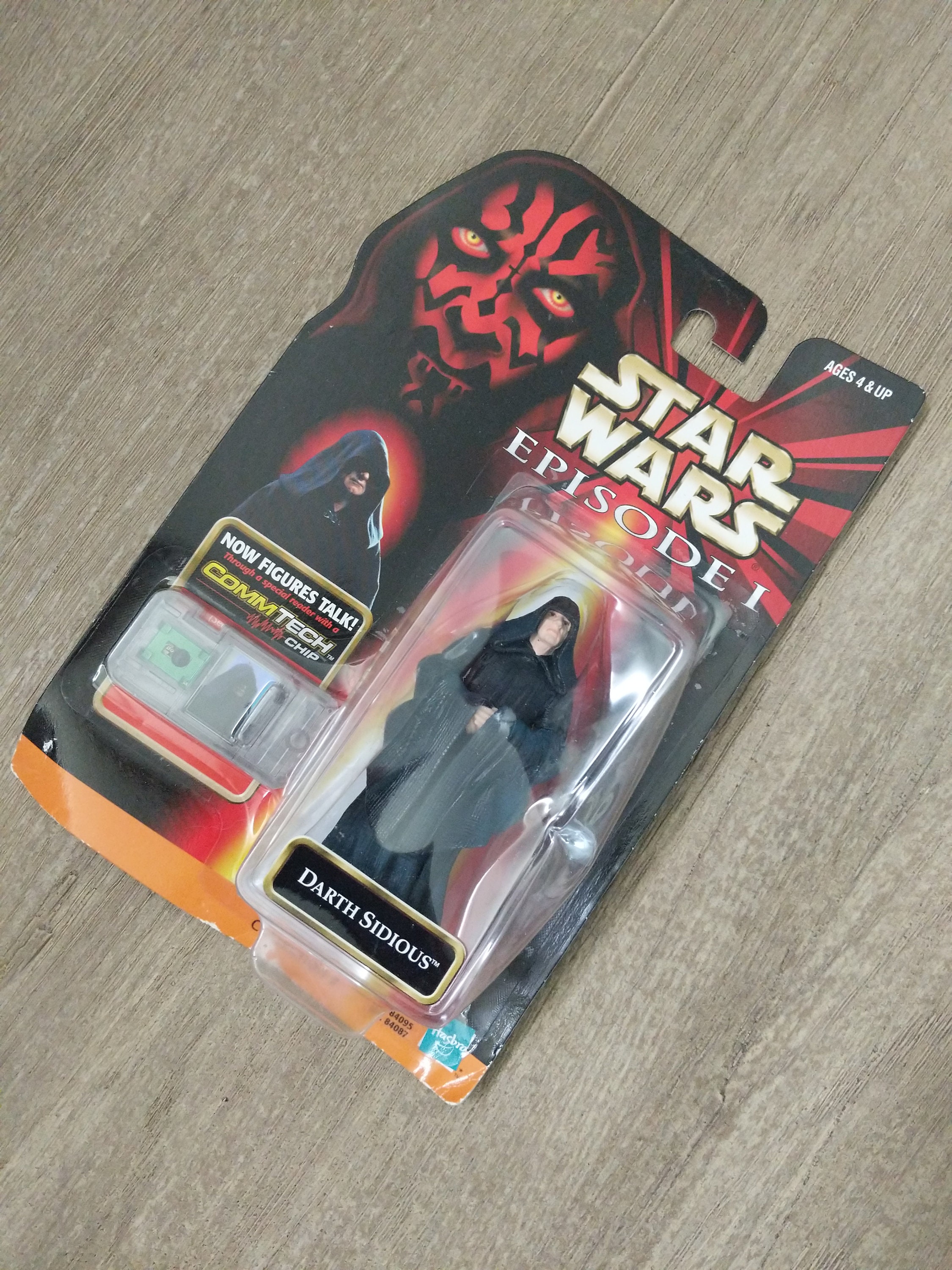 Vintage Darth Sidious Action Figure, Star Wars Episode 1, New in 