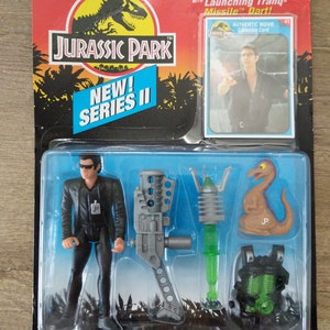 Vintage Jurassic Park Toy New Dr Ian Malcolm Action Figure / Original Sealed Figurine Dinosaur Toys / The Lost World Movie