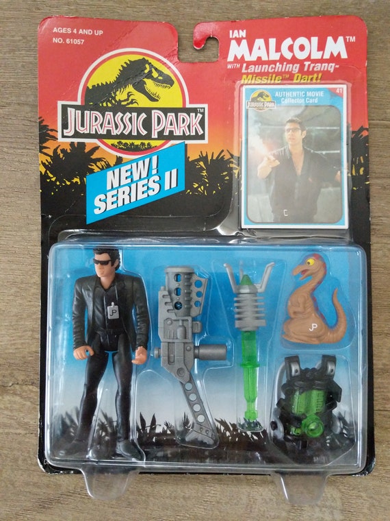 New Vintage Jurassic Park Toy, Dr Ian Malcolm Action Figure, Original  Sealed New Vintage Jurassic Park Toys Figurine Jurassic Park Dinosaurs 