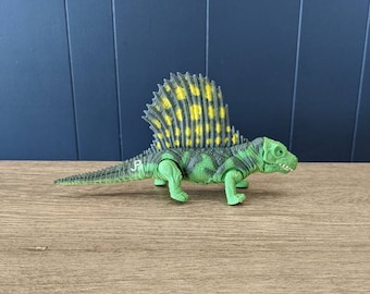 Vintage Jurassic Park Toy Dinosaur, Dimetrodon Green Sail Fin Dino, Jurassic Park Toys, Figurine 1990s JurassicPark Movie Dinosaurs, Kenner