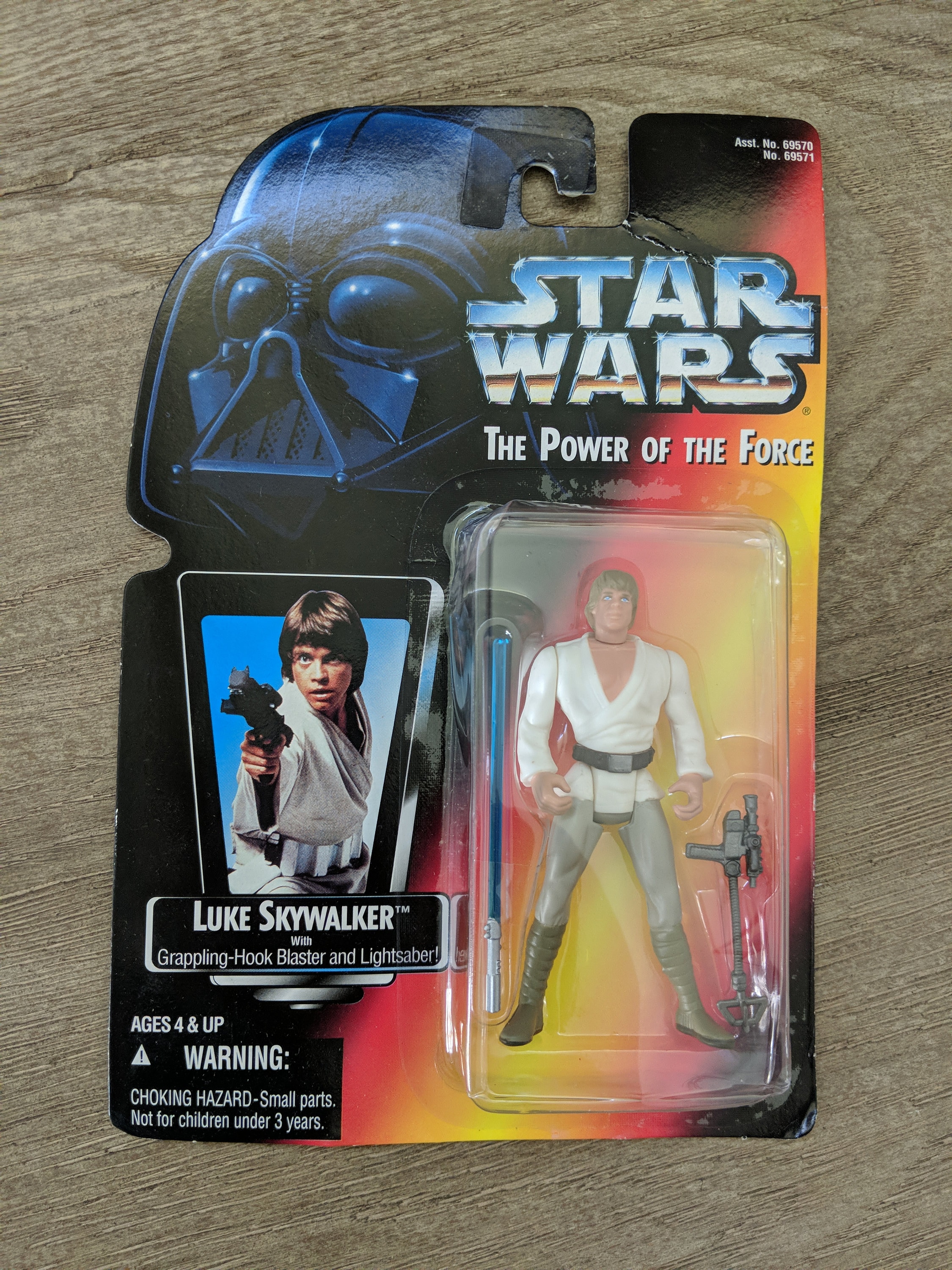 Luke with Grappling hook Blaster and Lightsaber, Vintage Star Wars