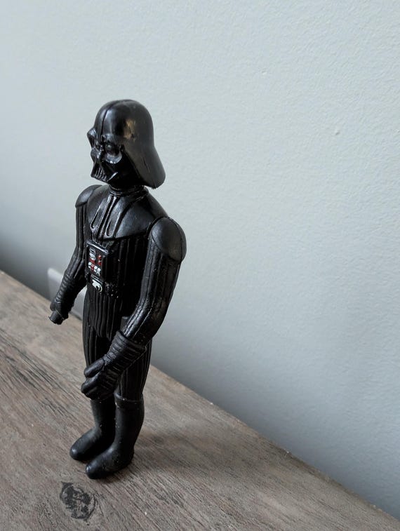 1977 Original Darth Vader Action Figure, Vintage Starwars Toy by