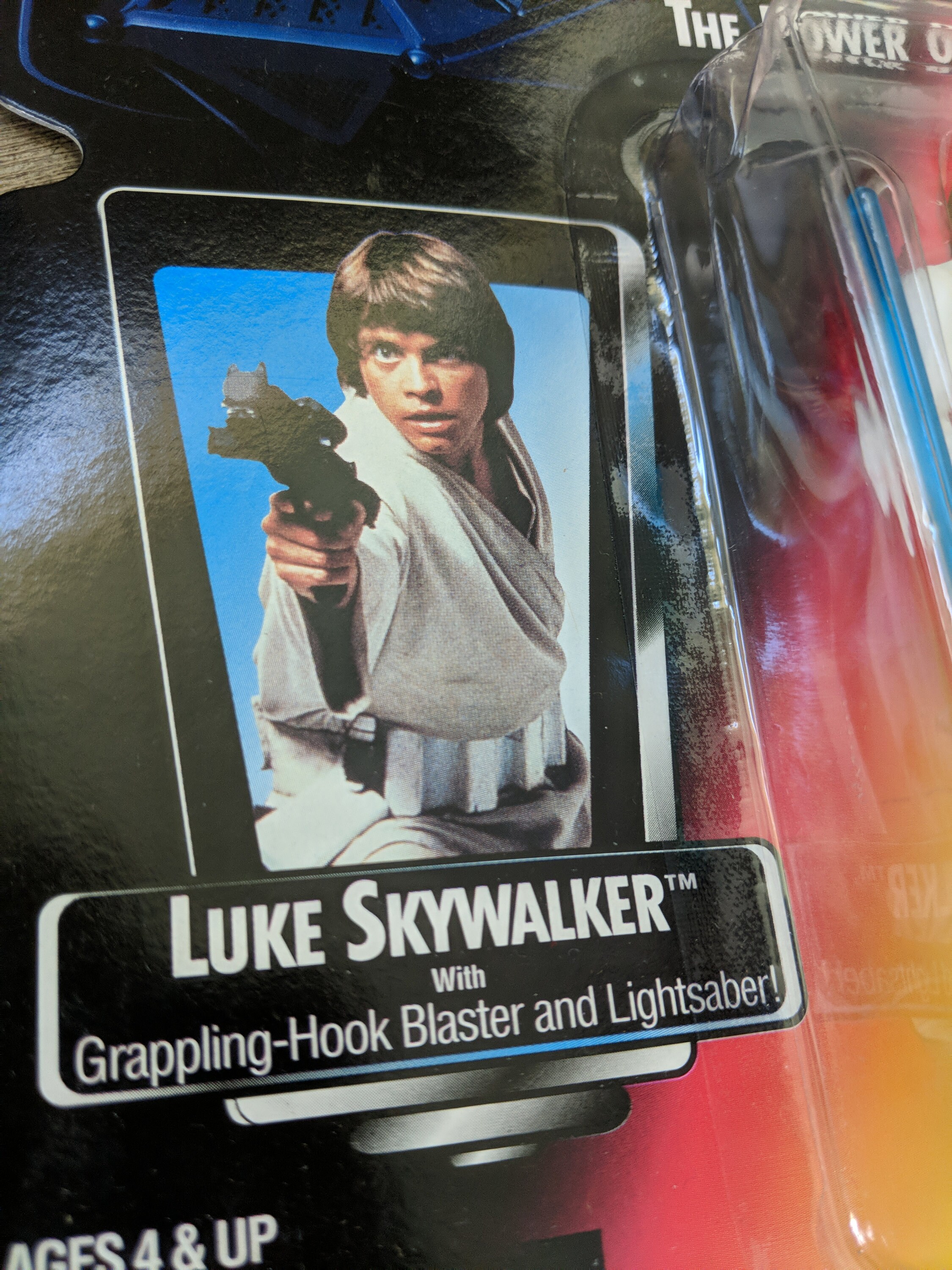 Luke With Grappling Hook Blaster and Lightsaber, Vintage Star Wars