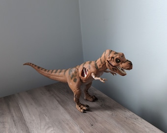 Young T-Rex, Vintage Jurassic Park Toy Dinosaur, Tyrannosaurus Rex Jurassic Park Toys, Figurine 1990s JurassicPark Movie Dinosaurs, Kenner