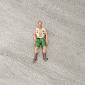 Harpoon Harrison, Series 2, Dino Trackers, Vintage Jurassic Park Toy Action Figure, Lost World Toys Figurine Site B Dinosaurs Hunters