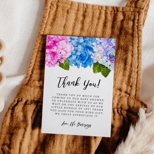 de remerciements d'hortensia de Zazzle.be Liste d'envies Vous avez des idées ? Baby shower floral | Non sexiste | Modèle modifiable carte 4 x 6