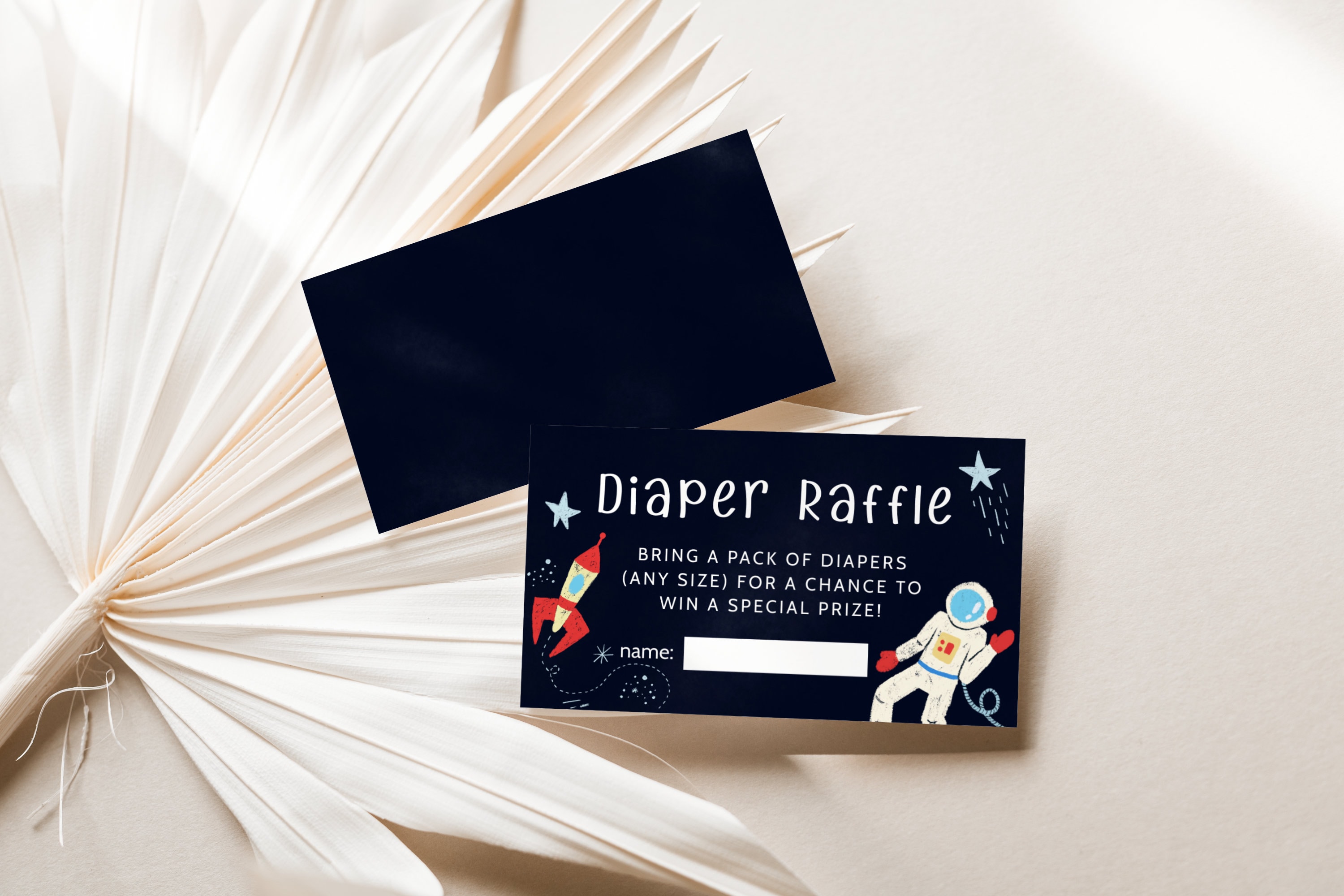Space Theme Raffle Space Diaper Raffle Ticket | Galaxy Baby Shower | Boy Baby Shower ...