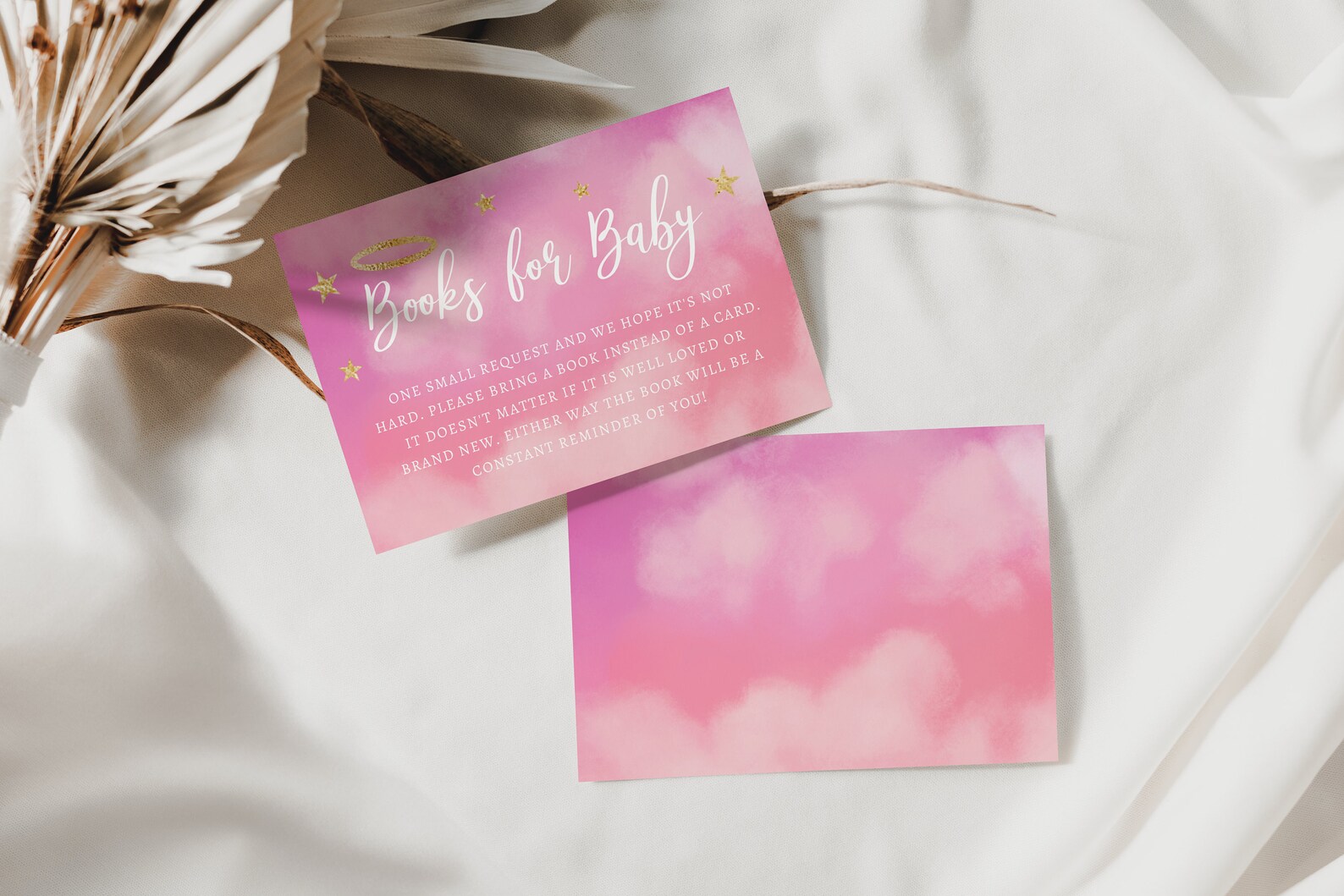 Printable Heaven Sent Theme Baby Shower Book Request Instant - Etsy