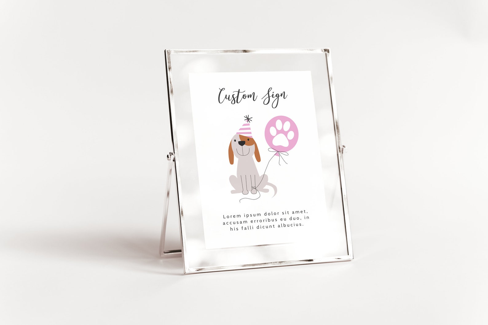 Printable Puppy Theme Birthday Party Custom Sign Instant - Etsy
