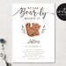 Printable Bear Theme Birthday Party Invitation Instant - Etsy