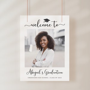 Graduation Party Welcome Sign | Grad Party Sign | Grad Welcome Sign | Instant Download 16X20, 18X24, 20X30