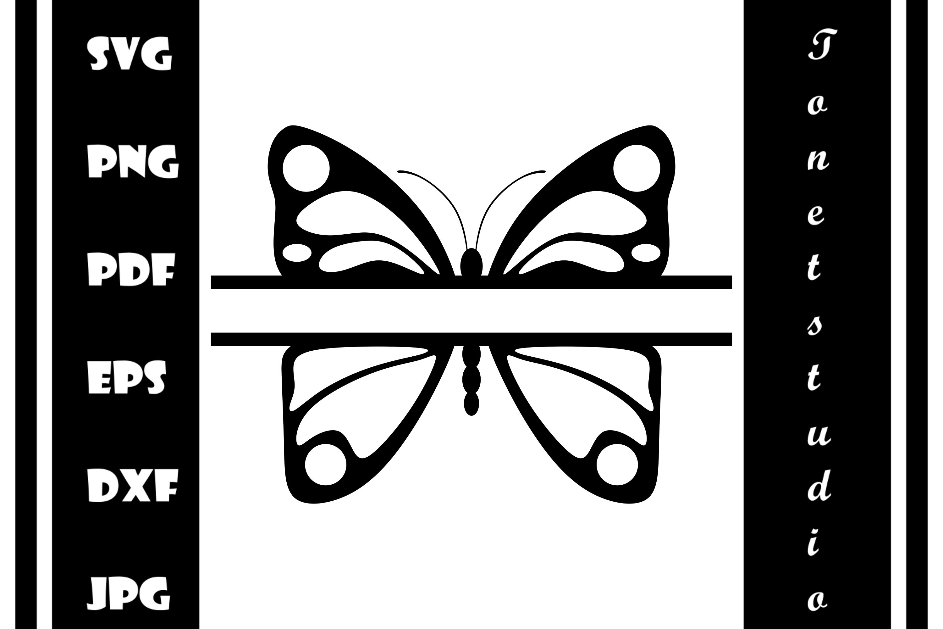 Butterfly Monogram SVG Butterfly SVGButterfly | Etsy