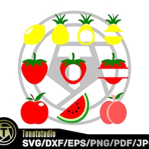 Fruta svg, Limão svg, Maçã svg, Abacaxi svg, Morango svg, Pêssego svg, Melancia svg, Frutas tropicais, Verão svg, Cítricos svg, Doces svg, Salada