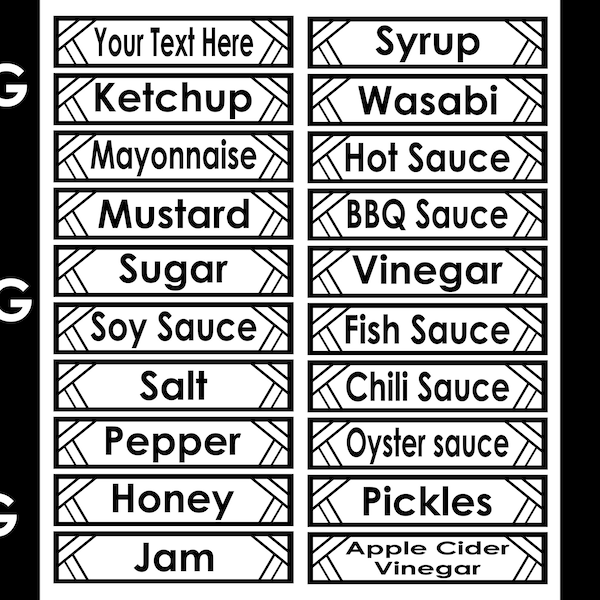 20 Jar Labels,Pantry Labels svg,Condiments Labels svg,Sauce labels svg,Pantry svg,Kitchen Label svg,Canister Labels Svg,Food Svg,Kitchen Svg