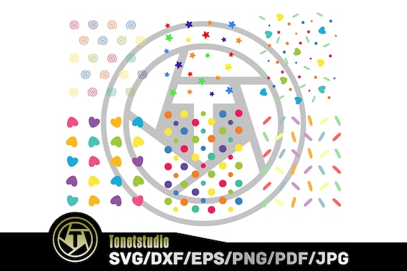 Sprinkle svg,Birthday svg,Cake svg,Donut svg,Donut Sprinkles Svg,Bakery Svg, Confetti Ornament Svg,Rainbow Sprinkle,Doughnut svg,Sweets svg