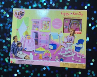 BARBIE HAPPY FAMILY MIDGE AND BABY NEW IN BOX 2002 ORIGINAL FACTORY SEALED  BOX.