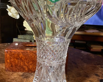 Vintage Shannon Designs Of Ireland 24% Lead Crystal Vase Made In Slovakia