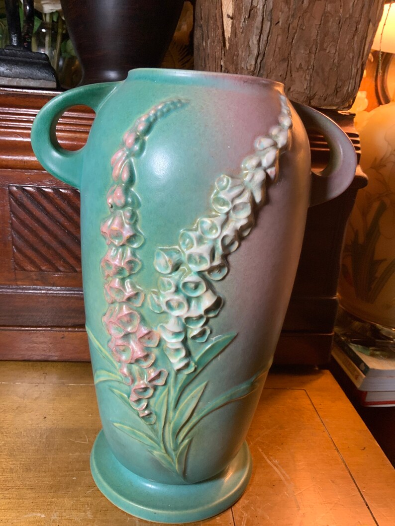 Roseville Pottery Vase Shape 5212 in Gradient Colored Etsy