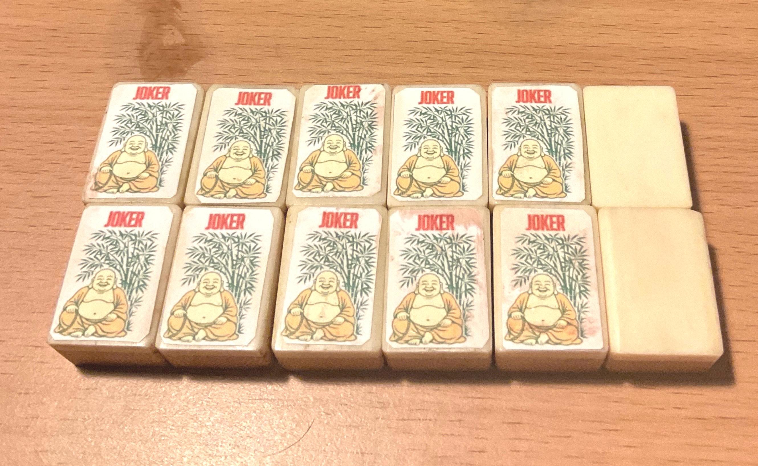 Vintage-style Bamboo- Bone Mahjong Joker & Blank Replacement Tiles