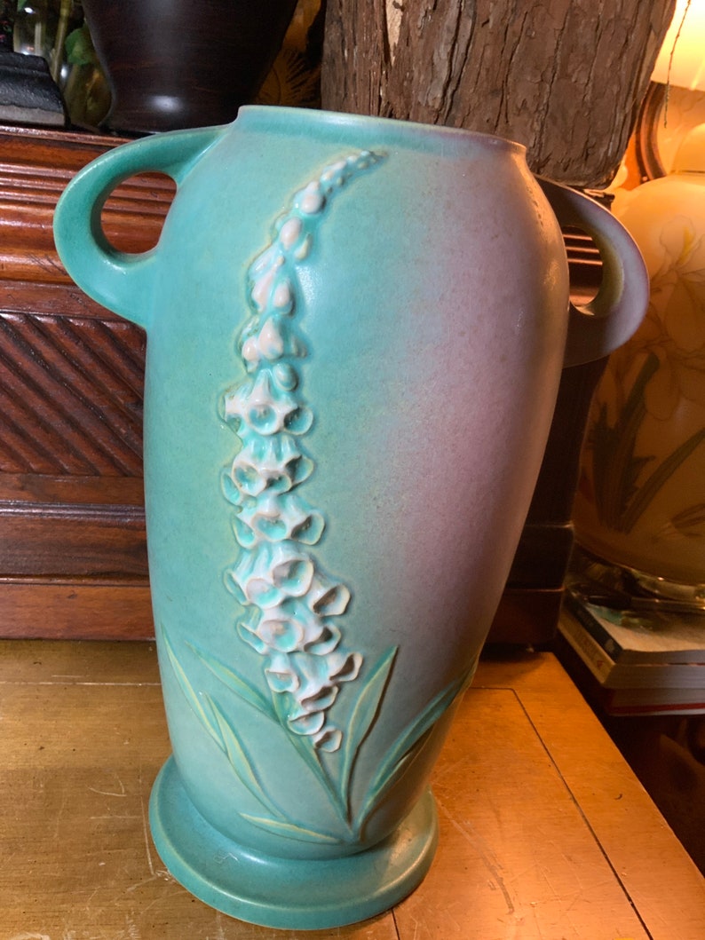 Roseville Pottery Vase Shape 5212 in Gradient Colored Etsy