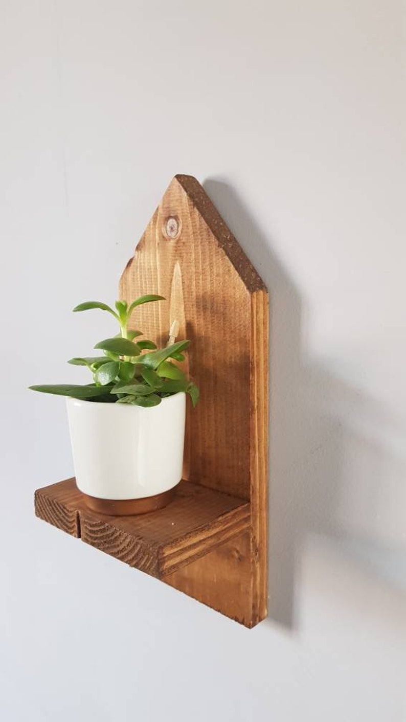 Wooden sconces small shelf display Etsy