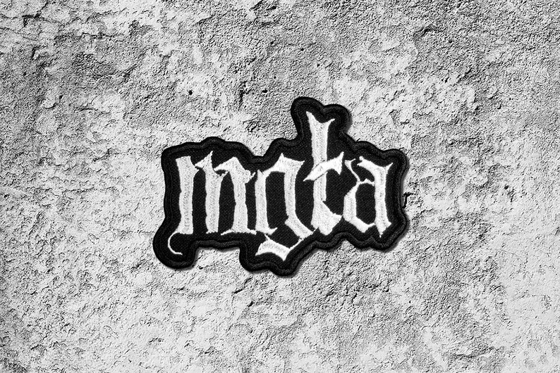 Mgla band logo patch Black Metal band patch.