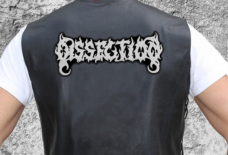 Black metal band patch. Dissection big back patch