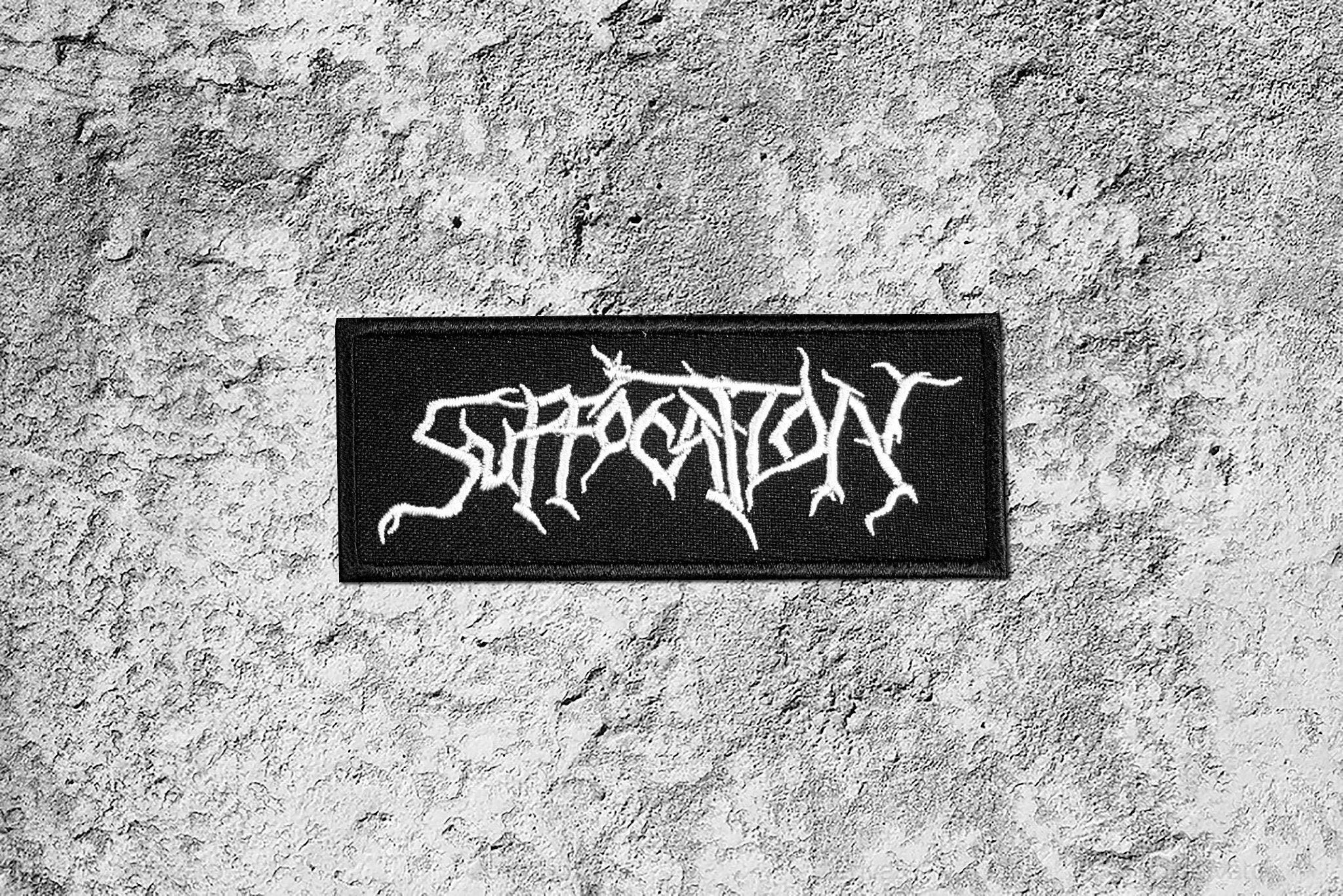 logo patch white FREE SHIPPING Suffacation 