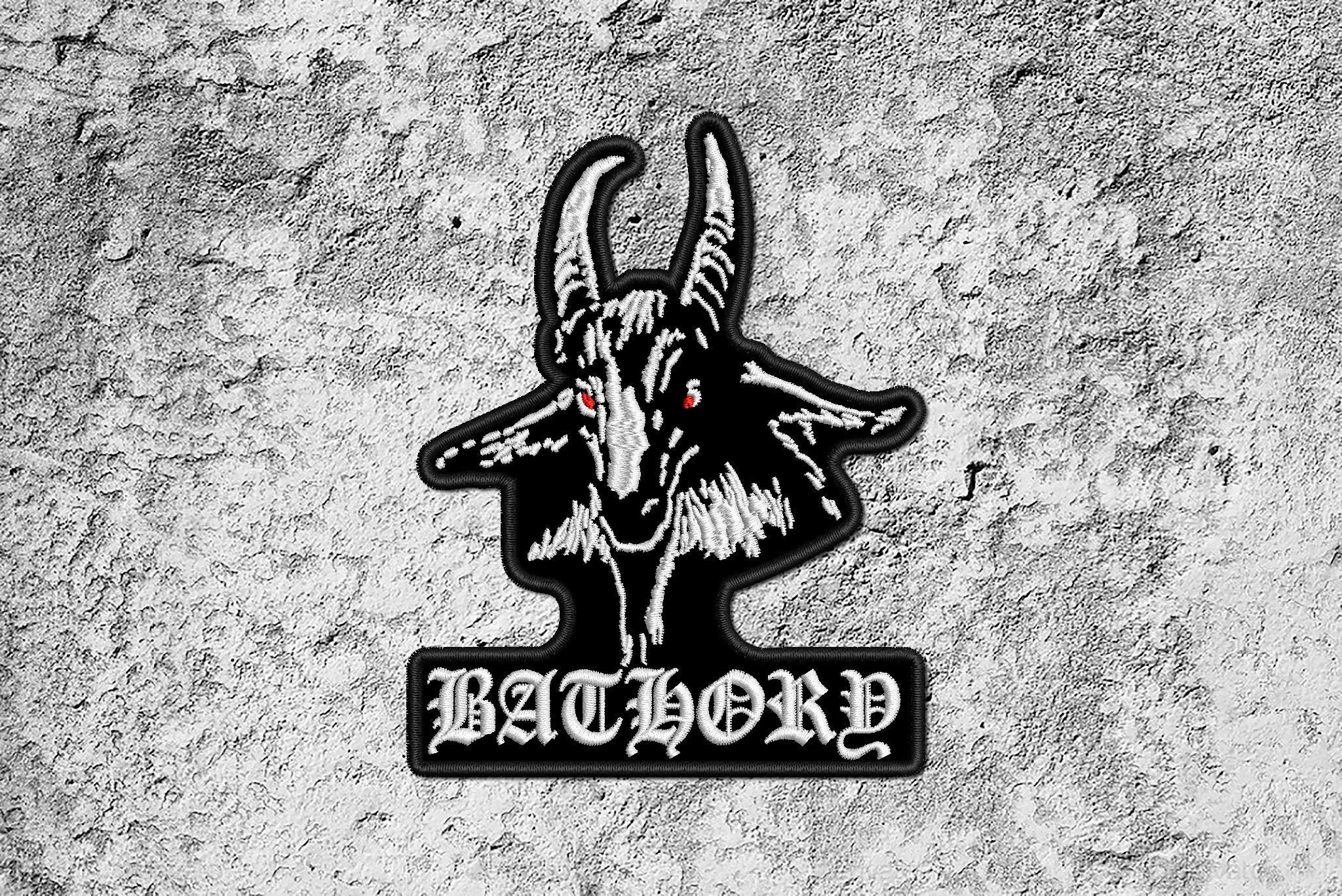Bathory Patch Black Thrash Viking Metal Band Logo Bathory Patch Black Thrash Viking Metal Band Logo