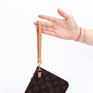 Handcrafted Vachetta Wristlet Strap: A Durable Leather Accessory Perfect for Both Vintage & New Purses, Wallets, and Clutches