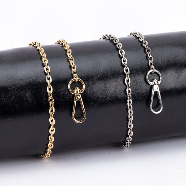 Luxurious Clutch Chain Strap - Durable Metal in Gold, Black, Silver - Elegant Replacement for Purses and Evening Bags