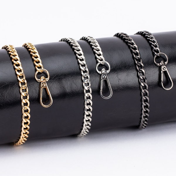 High-Quality Purse Chain for Handbags, Wallets, and Clutches - Custom Length Replacement Purse Chain in Gold, Silver, Black