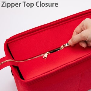 Add a Removable Zipper Top Closure to The Handbag Organizer