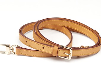Vachetta Bag Strap, Real Vachetta Leather Replacement Strap, Adjustable Crossbody Strap for Speedy Conversion Alma Neverfull Pochette Purse